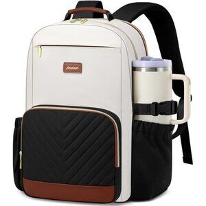 Laptop Backpack for Women Bookbag: 15.6 inch Work School Backpacks with Pouch